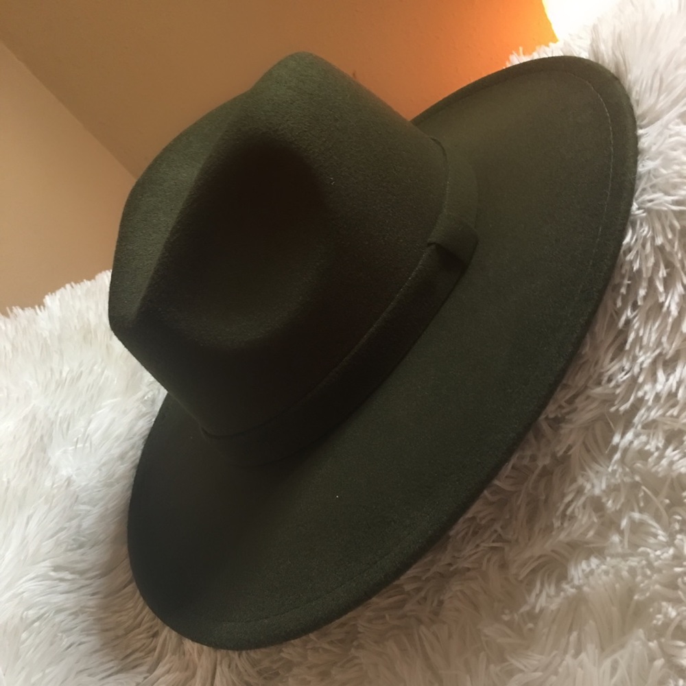 Olive Green Fedora